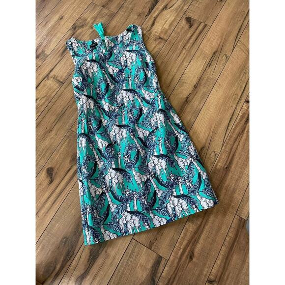 Talbots Size 2P 2 petite dress with giraffes - Picture 1 of 5
